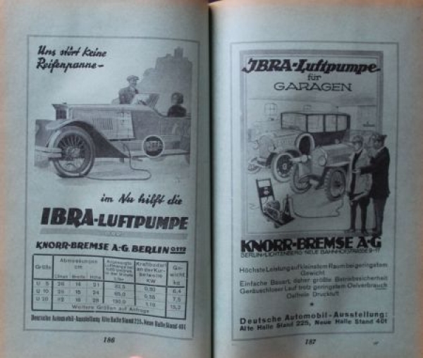 "Deutsche Automobil-Ausstellung" 1925 Automobile-Exhibition-Catalog Berlin (8896)